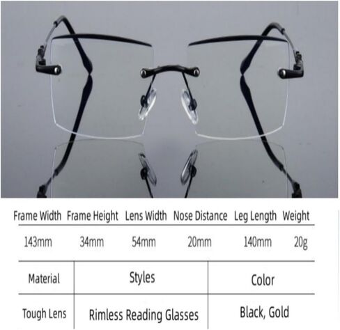 Reading Glasses Women Man Blue Light Blocking Glasses Stylish Frameless Reading Glasses Anti Glare Computer Glare in Saudi Arabia