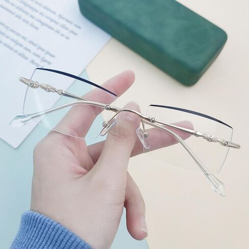 Reading Glasses Women Man Blue Light Blocking Glasses Stylish Frameless Reading Glasses Anti Glare Computer Glare in Saudi Arabia