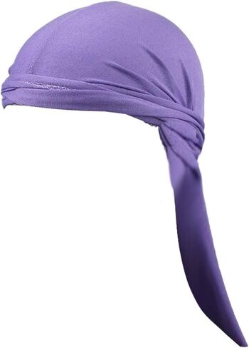 Cotton Stretchable Premium Durag 360 Waves Extra Long Tail Straps for Men in Saudi Arabia