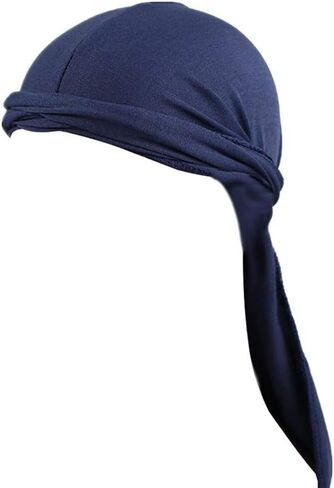 Cotton Stretchable Premium Durag 360 Waves Extra Long Tail Straps for Men in Saudi Arabia