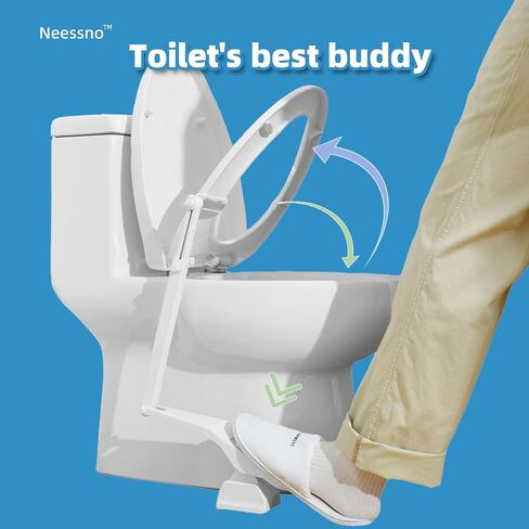 Toilet Seat Lifter Foot Pedal, Touch Free Toilet Seat Lift，Prevent Dirty Hands Easy Application, and Strong Double-Sided Waterproof Adhesive in Saudi Arabia