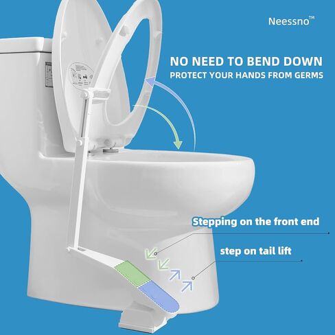 Toilet Seat Lifter Foot Pedal, Touch Free Toilet Seat Lift，Prevent Dirty Hands Easy Application, and Strong Double-Sided Waterproof Adhesive in Saudi Arabia