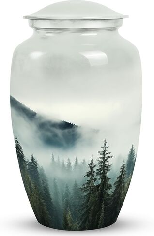 Misty Mountain Forest-Mini Urn for Ashes- Cremation Urns for Adult Ashes Men - Funerary Urn - Urn for Adult Male-(Size-3inch,4pcs), Natural in Kuwait