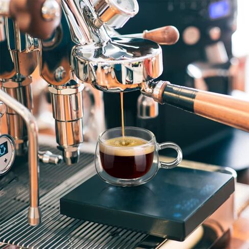 glastal [German Quality 4 Oz Insulated Double Wall Glass Espresso Cups, Nespresso Espresso Coffee Cups, Double Espresso Cups, Demitasse Cups, Espresso Mug, Tazas De Cafe Expreso 2 Pack in Saudi Arabia