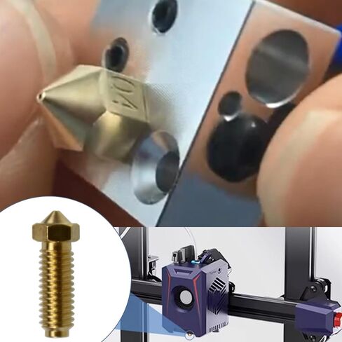 فوهة طابعة ثلاثية الأبعاد بارتفاع 0.4 مم/ 1.75 مم لسلسلة Anycubic Kobra 2، أجزاء طابعة ثلاثية الأبعاد مجموعة فوهات نحاسية للطابعة ثلاثية الأبعاد (5 قطع) in Saudi Arabia