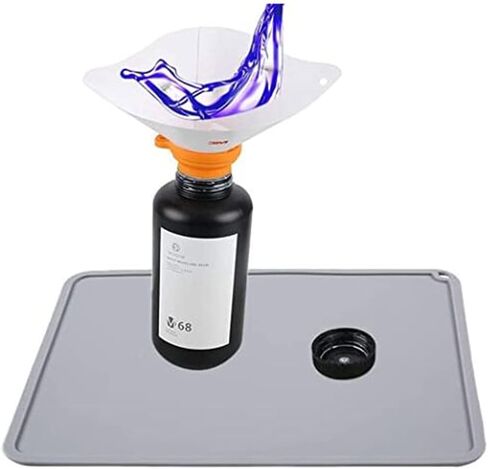 حصيرة حماية من السيليكون مقاس 410 × 310 مم، تنظيف أو نقل الراتنج لحماية سطح العمل لملحقات الطابعة ثلاثية الأبعاد Photon S DLP SLA LCD - رمادي in Kuwait