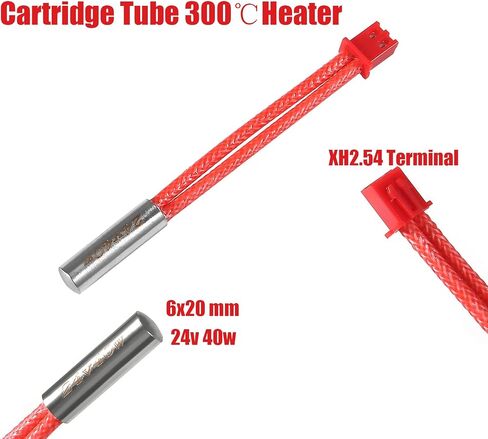 DIANN 2 Sets 24V 40W Cartridge Heater CR6 SE HT-NTC100K Thermistor 300C Degree High Temperature Sensor Compatible with 3D Printer Accessoriess in Saudi Arabia