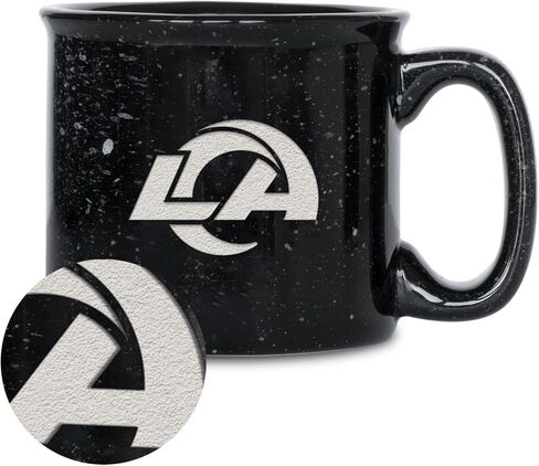 Rico Industries NFL Football Gary Patterson The Fan 15 oz White Ceramic Mug in Saudi Arabia