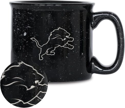 Rico Industries NFL Football Gary Patterson The Fan 15 oz White Ceramic Mug in Saudi Arabia