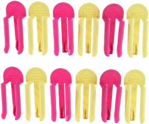 12Pcs Garbage Bin Clips,Practical Trash Can Clamp Plastic Garbage Bag Clip Fixed Waste Bin Bag Holder Rubbish Clip Holder for Home,Kitchen,Office in Saudi Arabia