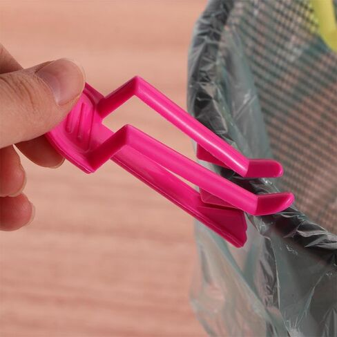 12Pcs Garbage Bin Clips,Practical Trash Can Clamp Plastic Garbage Bag Clip Fixed Waste Bin Bag Holder Rubbish Clip Holder for Home,Kitchen,Office in Saudi Arabia