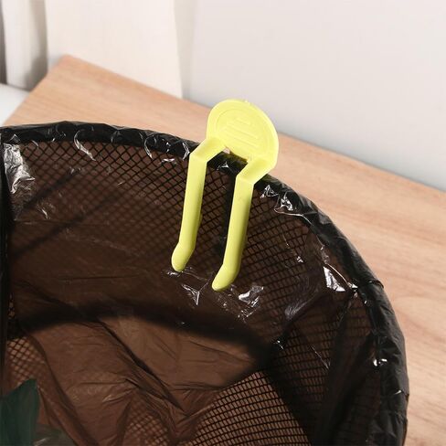 12Pcs Garbage Bin Clips,Practical Trash Can Clamp Plastic Garbage Bag Clip Fixed Waste Bin Bag Holder Rubbish Clip Holder for Home,Kitchen,Office in Saudi Arabia
