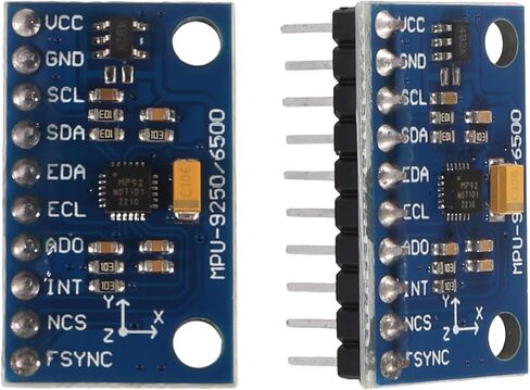 1PCS Pre-Soldered MPU9250 GY-9250 9-Axis 9 DOF 16 Bit Gyroscope Acceleration Magnetic Sensor 9-Axis Attitude +Gyro+Accelerator+Magnetometer Sensor Module IIC/SPI Compatible with Raspberry Pi ESP32 in Saudi Arabia