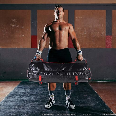 Sandbag Workout Bag, Sandbags for Fitness, Sand Bags Heavy Duty Workout with 6 Handles and 10-60 Lbs Adjustable Filler Bags, Full-Body Sandbag Training for Home Gym in Saudi Arabia