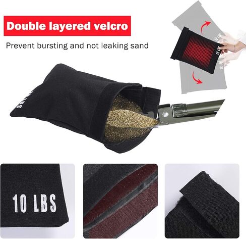 Sandbag Workout Bag, Sandbags for Fitness, Sand Bags Heavy Duty Workout with 6 Handles and 10-60 Lbs Adjustable Filler Bags, Full-Body Sandbag Training for Home Gym in Saudi Arabia