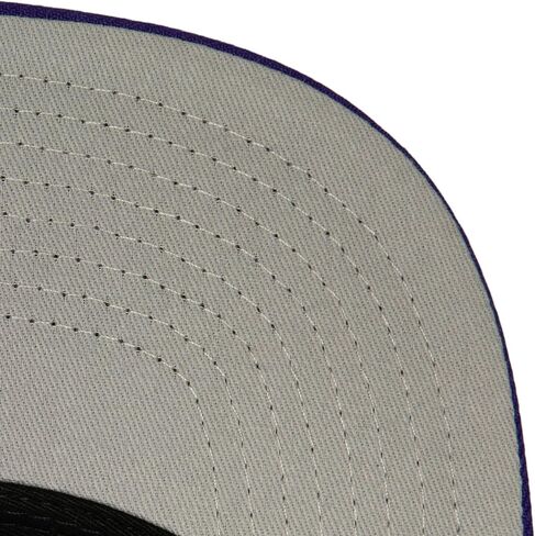 Mitchell & Ness Los Angeles Lakers Cross Check Snapback Hat Cap Black, Purple in Saudi Arabia