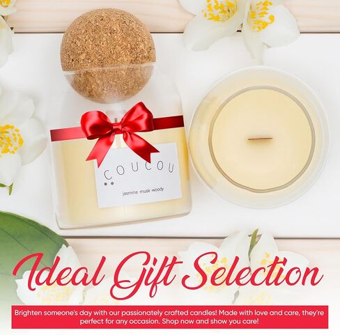 Scented Candle | Relaxing Aromatherapy Soy Wax Candles for Home | Refreshing Summer Non-Toxic Candles | Long-Lasting Candles with a 50-Hour Burn Time (Sage- Sea Salt), White, CC002 in Saudi Arabia