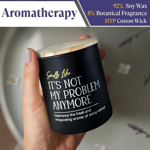 Retirement Gifts for Women, Men - Lavender Vanilla Aromatherapy Candles 10 oz - Soy Wax, Scented Candle Gift for Coworker, Nurse, Teacher, Military, Friend - Farewell Gift for Manager, Boss in Kuwait