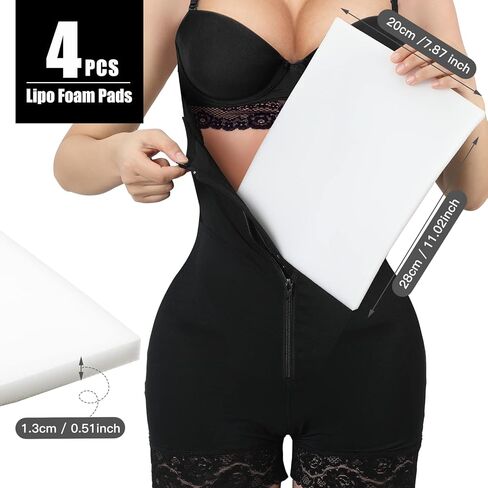 Sosation 6 Pcs Lipo Foam Board - Post Surgery Compression Garment, 8 x 11 Inches, White in Saudi Arabia