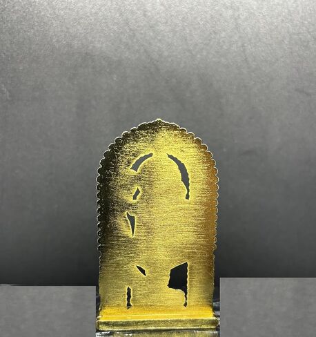 Shri Ram Lalla Ji 3D Metal Murti Ayodhya Ji | Black Brass Idol Statue for Home Mandir Office or Car Dashboard,3 Inches, 50 Grams (Antique) in Saudi Arabia