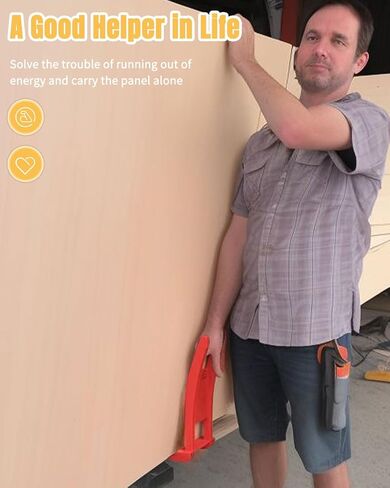 Plywood Carrier Plastic Drywall Panel Lifter, Drywall Carrying Tool, Strong ABS Drywall Lifts Panel Mover, Sheetrock Panel Carrier with 176 LB Capacity, 1 PC in Kuwait