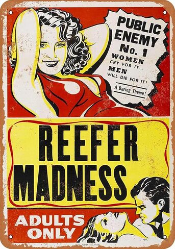 8 x 12 Metal Sign - Reefer Madness - Vintage Wall Decor Art in Kuwait