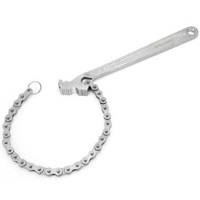 DURATECH 12 Inch Chain Wrench, Oil Filter Tool fits 1/2" to 4-1/2", Adjustable Removal Tool, Chain Wrench Pipe Fittings Tools