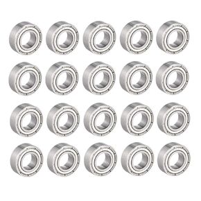 687ZZ Deep Groove Ball Bearing Double Shield 687-2Z, 7mm x 14mm x 5mm Carbon steel Bearings (Pack of 20)