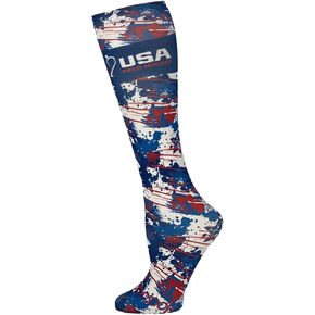 Team USA 2022 Socks Performance Liner Moisture-Wicking Protection for Field Hockey, Ice Hockey, and Soccer