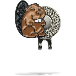 Mulligan Hooligan Beaver Golf Ball Marker + Magnetic Hat Clip, Funny and Unique Golf Gifts, Premium Quality, Best Gift for Your Favorite Golfer, Golf Accessories for Any Occasions