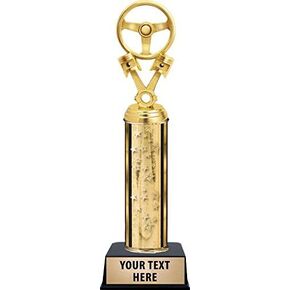 Crown Awards Auto Wheel/Engine Parts Trophies, Gold Stars Auto Wheel/Engine Parts Trophy with Custom Engraving Prime