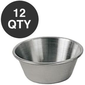 Stainless Steel Sauce and Condiment Cups, Set of 12