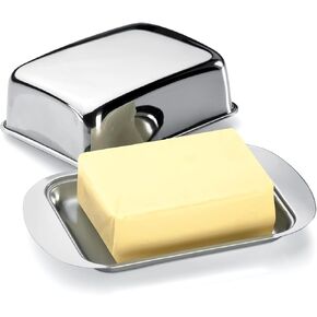 Tescoma 428630.00 Butter Dish with lid, stainless steel, for refrigerator