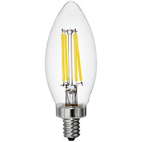 GE Refresh 3-Pack 60 W Equivalent Dimmable Daylight B12 LED Light Fixture Light Bulbs Decorative Candelabra Antique