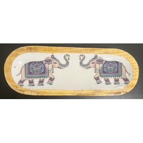Incense Holder for Sticks, Elephant Trunk Up Good Luck Incense Burner, Ash Catcher for Meditation Fragrance and Yoga, Good for Home Decor White