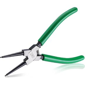 SK 4-Piece Snap Ring Pliers Set, 7-Inch Internal/External Circlip Pliers with Straight/Bent Jaw, Tip Diameter 5/64'', Premium CR-V Steel