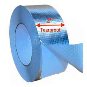 Aluminum Foil Tape 6 Mil Thickness 2 inch x 150 feet Professional Grade (Reinforced Tear-Proof) for HVAC, Sealing & Repairing Air Ducts