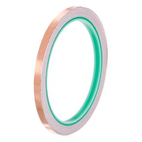 PATIKIL Copper Foil Tape 0.24 Inch x 33 Feet 0.05mm Thick Double Sided Conductive Adhesive EMI Shielding for Electronics, Circuits, Grounding
