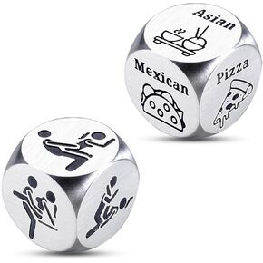 Valentines Day Boyfriend Gifts from Girlfriend Anniversary Date Night Dice Gifts for Him Her Couples Funny Gag Gifts for Women Men Adults Gifts for Husband from Wife Wedding Birthday Gift Ideas 2 Pcs