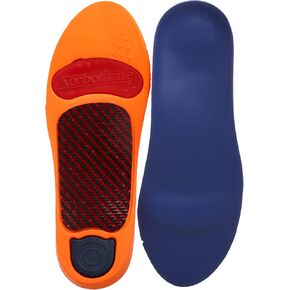 Sorbothane Ultra Graphite Arch Insole,Blue,Women's 6-7 M