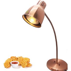Freestanding Food Heat Lamp with 250w Bulb Food Warmer Light Heating Food Lamps for Buffet Restaurant Home Catering (Copper(Single Head))