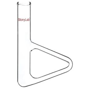 stonylab Thiele Melting Point Tube, Borosilicate Glass Measuring Point Lab Melting Point Tube Triangle Shape Thiele Tube, 150 mm