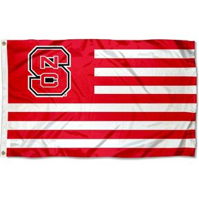 North Carolina State Wolfpack Stars and Stripes Nation Flag