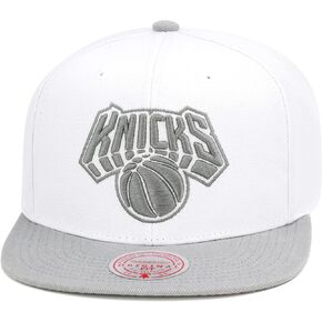 Mitchell & Ness Knicks Snapback Hat Adjustable Cap - Retro 4 Cool Grey in Saudi Arabia