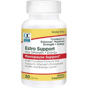 Quality Choice Estro Support Max + Energy Tablets Menopause Support 30 Count