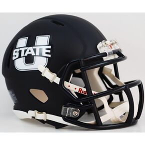 Riddell NCAA Utah State Aggies Alternate Navy Speed Mini Helmet
