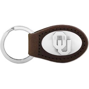NCAA Oklahoma Sooners Leather Concho Key Fob