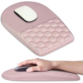 Ergonomic Mouse Pad Wrist Support,Upgrade Mousepad with Massage Design,Non-Slip PU Base Desktop Mouse Pads for Pain Relief, Computer, Office & Home,12 x 8 in（F-Starfish and Seashell ）