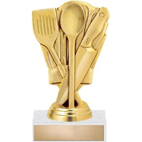 Cooking Trophies - 6" Chili Cook Off Chef Hat Trophy, Great Cooking Contest Awards Prime