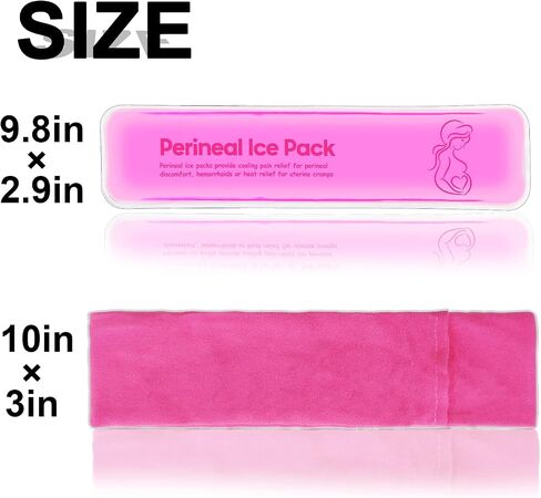 Reusable Perineal Cooling Pad for Postpartum & Hemorrhoid Pain Relief,Hot and Cold Pads for Postpartum Essentials, Hot & Cold Packs for Women After Pregnancy and Delivery, 2 Ice Pack and 3 Cover(pink) in Saudi Arabia